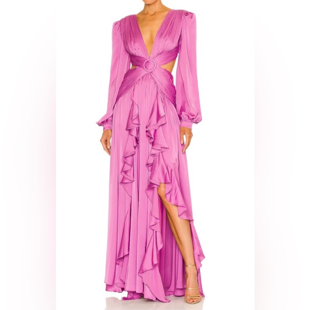 Like-New PatBo Magenta Cut Out Dress Sz 6